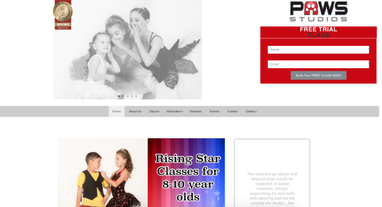 Read more about the article Paws Studios Website